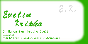 evelin kripko business card